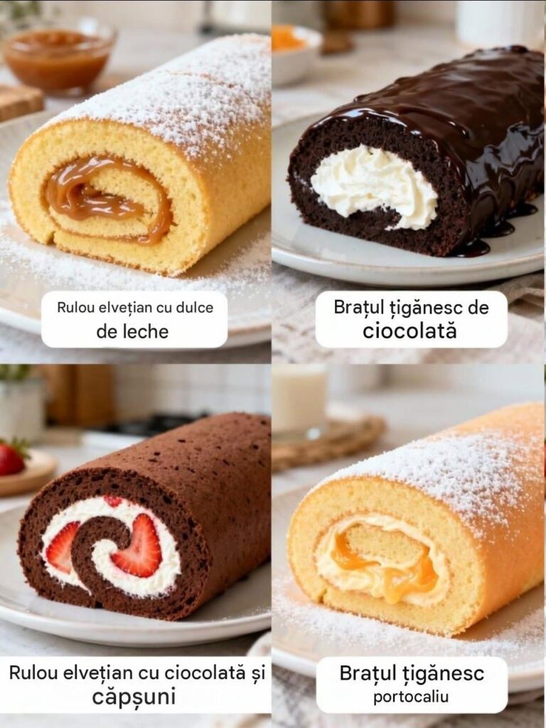 Cum se prepară aceste 4 rețete de rulouri elvețiene