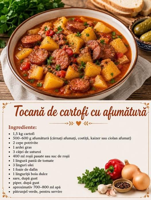 ocănița de cartofi cu afumătură este mai mult decât un simplu preparat; este o călătorie înapoi în timp, în bucătăria tradițională românească. Această mâncare sățioasă și plină de arome îmbină perfect ingredientele de bază, oferind un gust autentic care ne aduce aminte de mesele în familie. Descoperă cum poți prepara această delicatesă, care va transforma orice masă într-un festin!