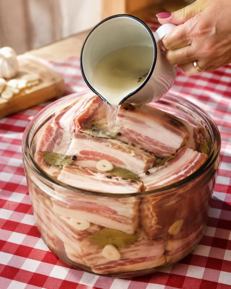 Costiță de porc pusă la saramură, metoda rece 