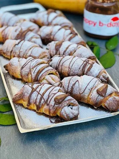 Croissante rapide cu Nutella