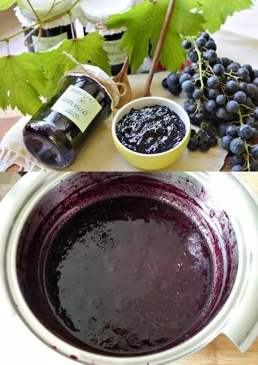 Ingrediente necesare pentru magiunul de struguri