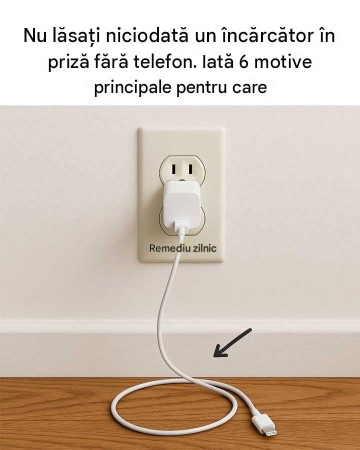 Nu lăsați niciodată un încărcător în priză fără telefon. Iată principalele 6 motive pentru care