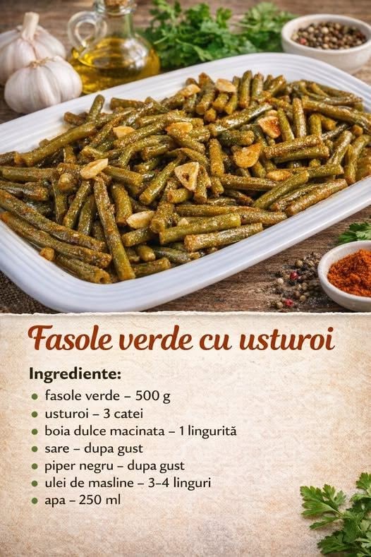 Green beans with garlic – It is very easy to prepare and delicious