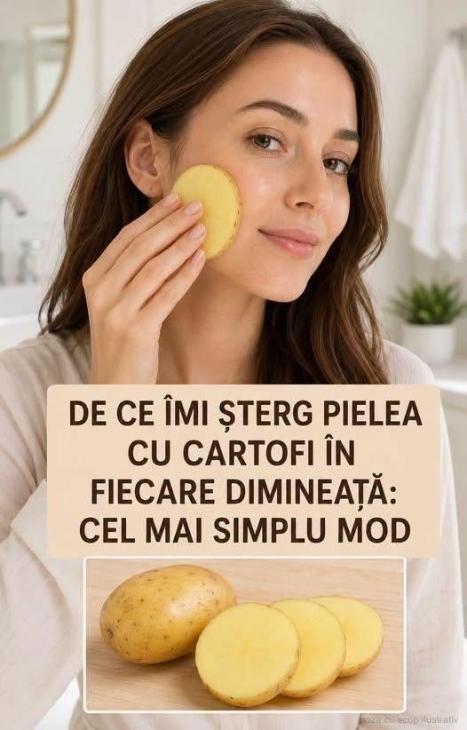 Știai că și cartoful poate fi folosit în îngrijirea pielii? Aplicat corect, acesta poate oferi tenului un aspect mai proaspăt și luminos.