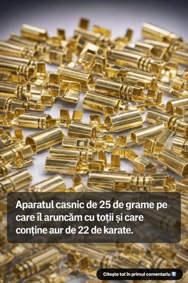 Aparatul casnic de 25 de grame pe care îl aruncăm cu toții și care conține aur de 22 de karate
