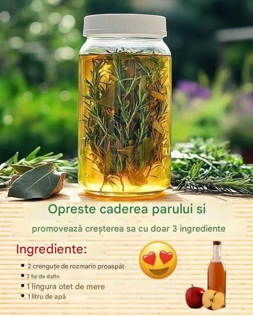 Tonic puternic cu rozmarin pentru căderea părului
