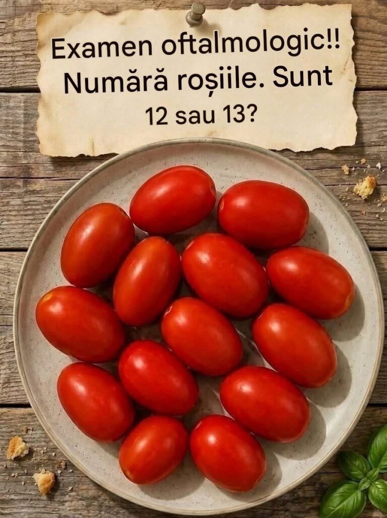 12 sau 13 roșii? Provocarea vizuală care îi derutează pe mii de oameni