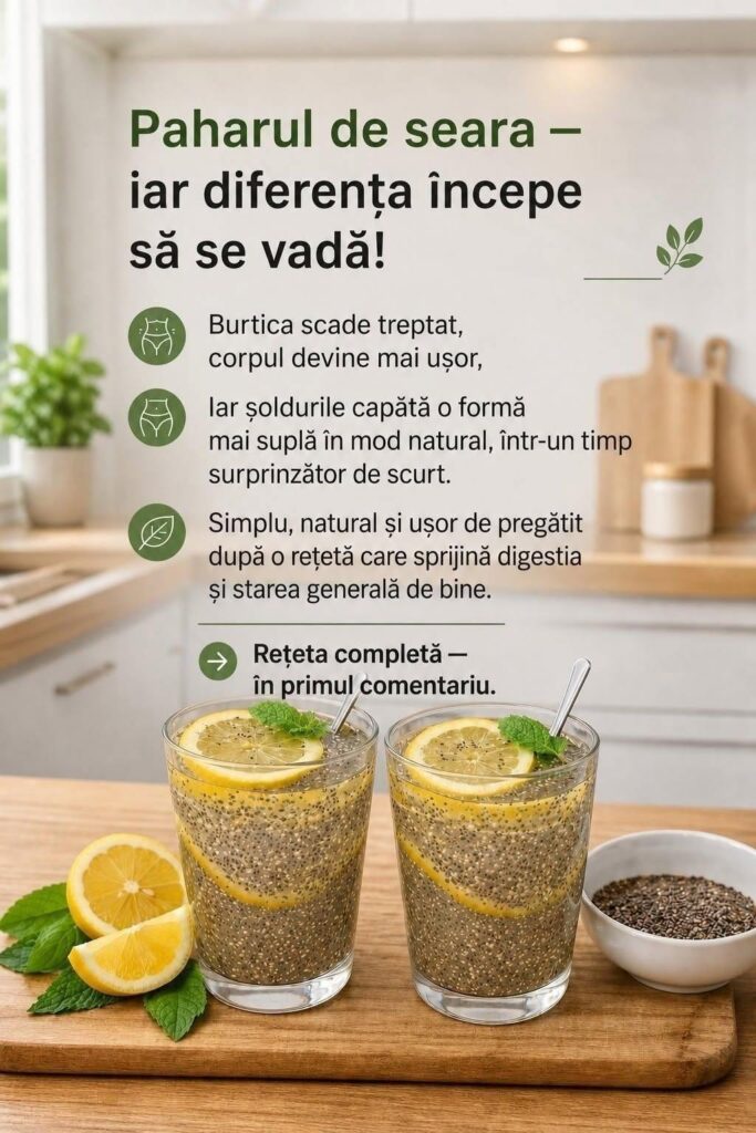 O cană seara — și diferența începe să se vadă! Burta se reduce treptat, corpul devine mai ușor,
