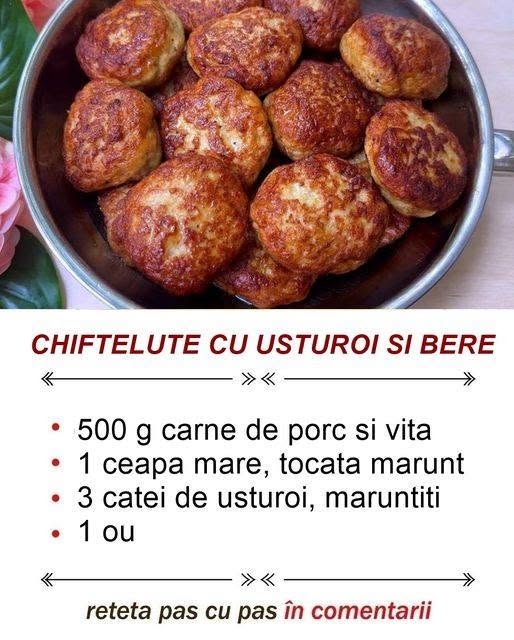 Chiftelute cu usturoi si bere: nu am mancat nimic mai bun din carne tocata