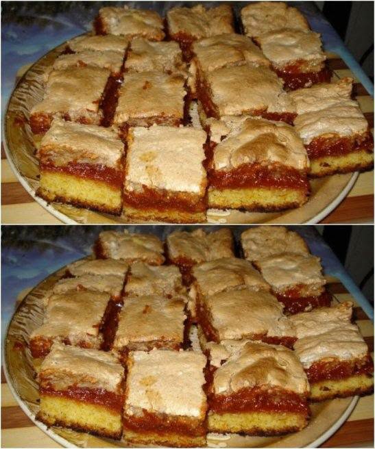 Desert prajitura cu gem de caise