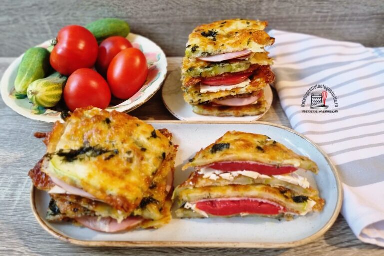 Sandvișuri crocante din dovlecei cu mozzarella și parmezan