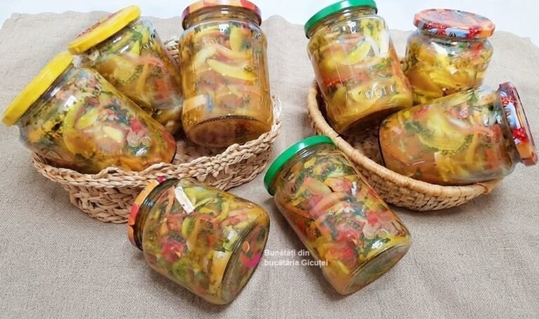 Salată Aromată de Gogonele pentru Iarnă – Rețetă Simplă și Delicioasă