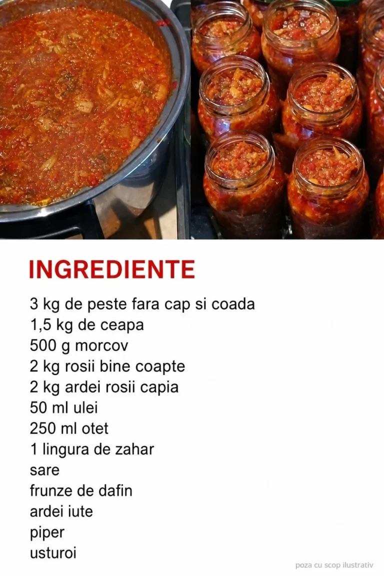 Zacusca de pește – O delicatesă pentru iarnă!