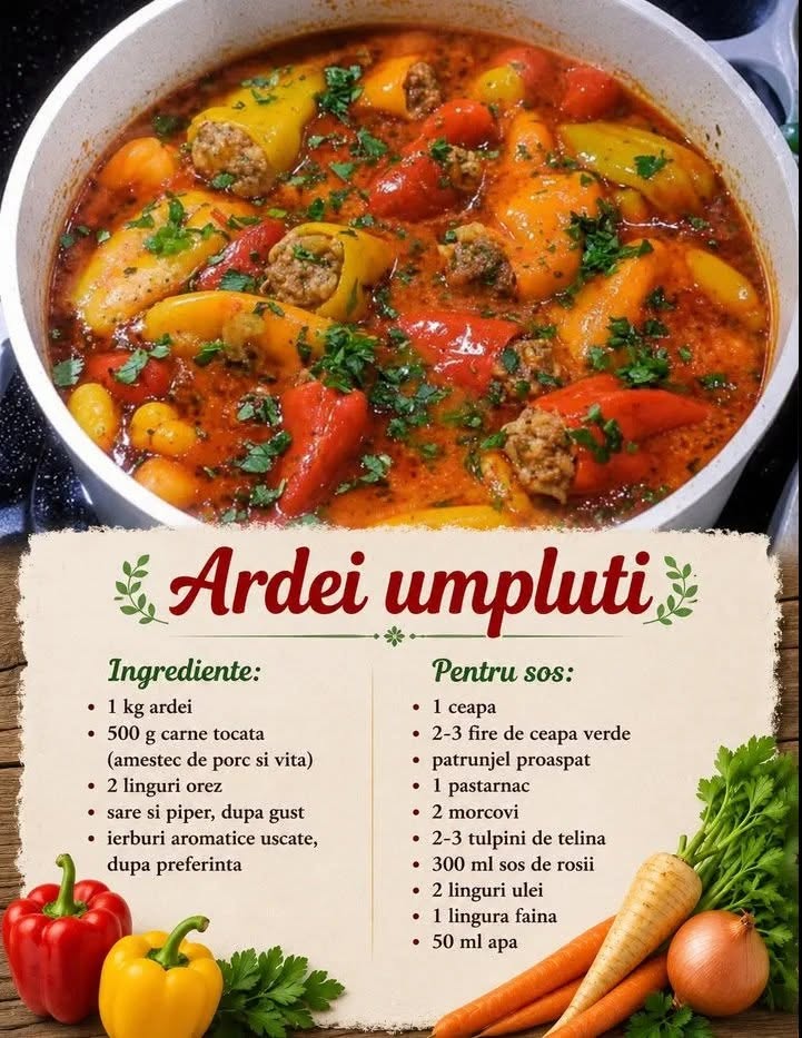 Ardei umpluti – reteta traditionala, gustoasa si satioasa