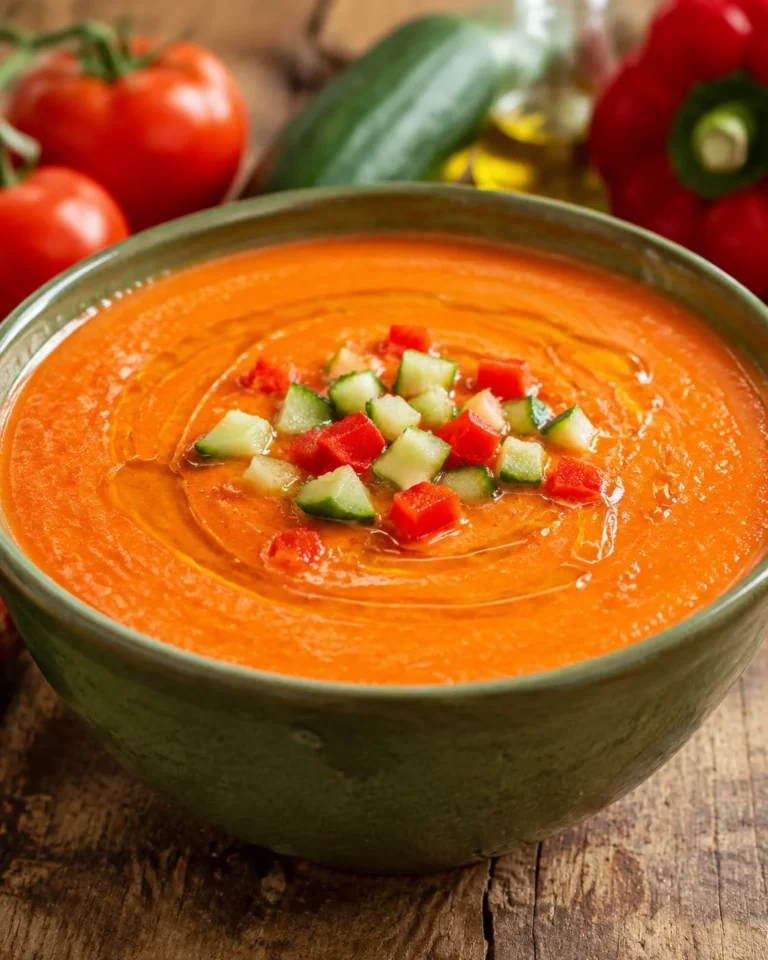 Gazpacho (supă rece spaniolă de roșii)  e o supă care nu se gătește deloc