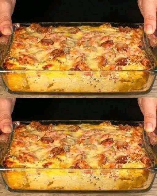 Lasagna Cordon Bleu cu Pui