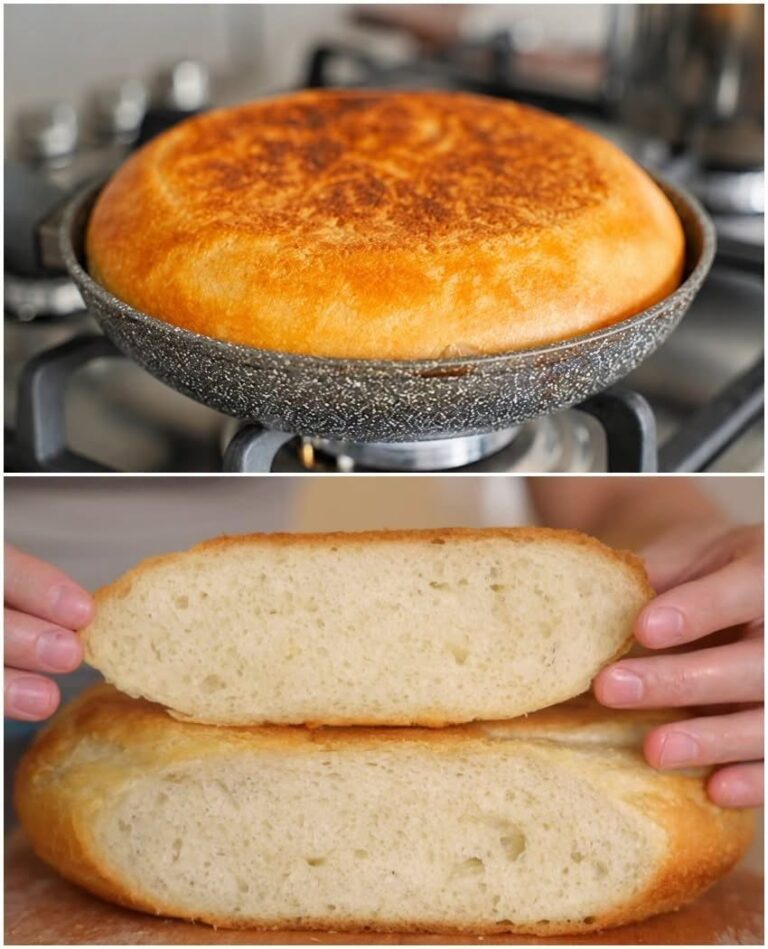 Am încercat rețeta asta de pâine în tigaie și nu mi-a venit să cred cât de pufoasă a ieșit! Fiica mea a fost atât de încântată încât a cerut să facem și pentru bunici.