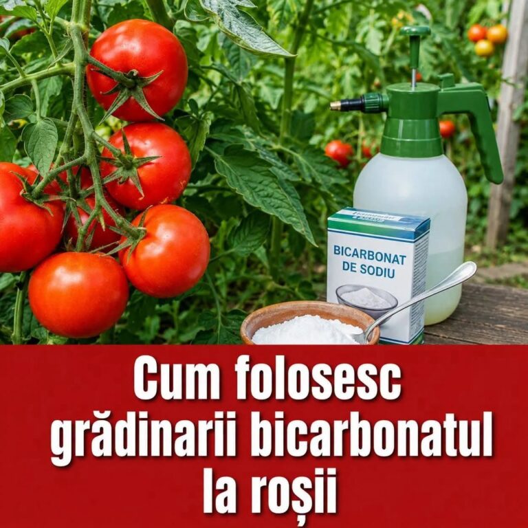 Trucul cu bicarbonat pe care mulți îl folosesc la roșii vara. Cum se prepară soluția