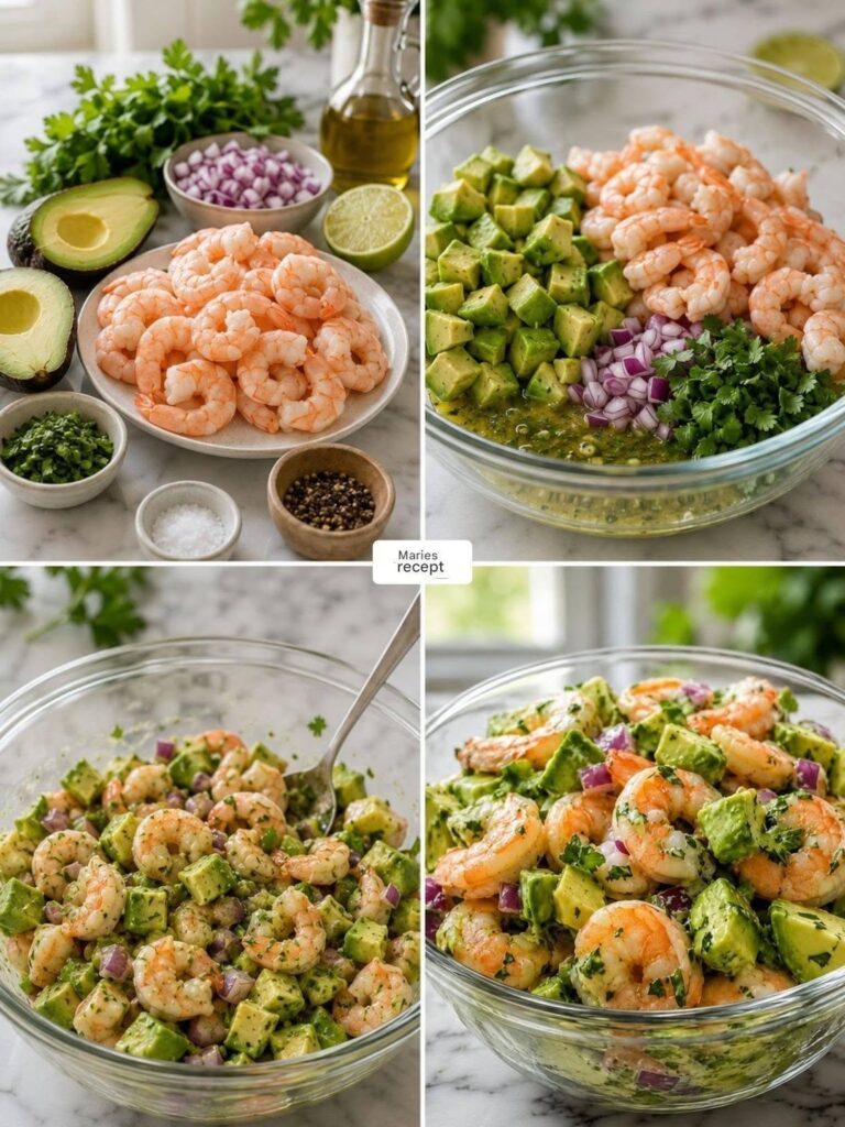 Salată de creveți și avocado 