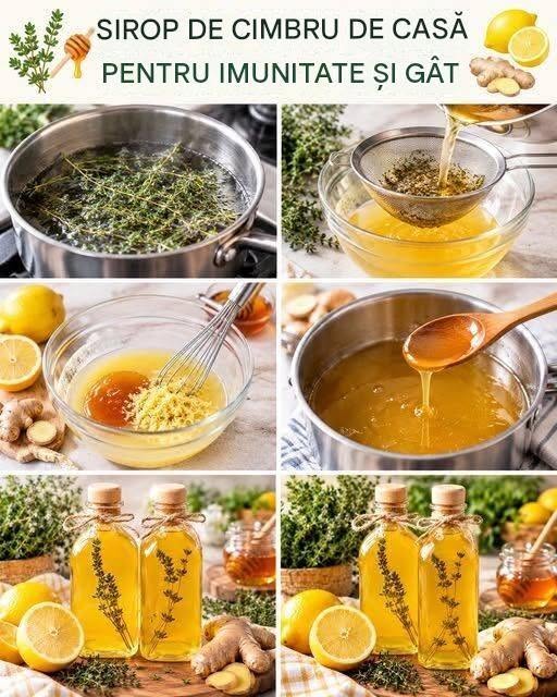 Într-o lume în care sănătatea devine din ce în ce mai importantă, un sirop natural pe bază de cimbru, miere, 