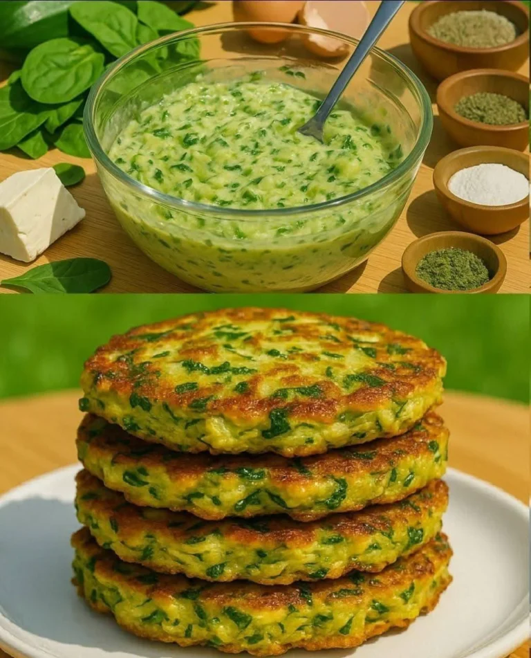 Chiftele de dovlecei, feta și spanac cu tzatziki de usturoi