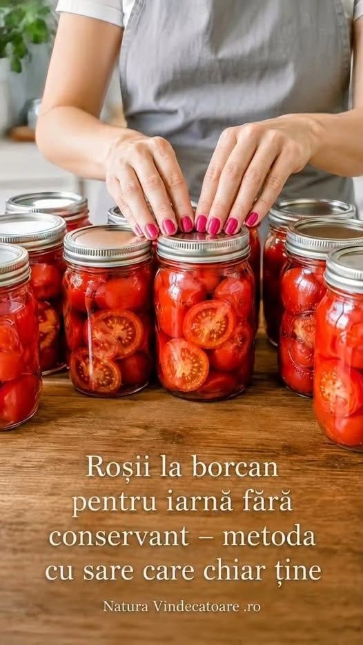 Roșii la borcan pentru iarnă fără conservant – metoda cu sare care chiar ține O variantă simplă pentru cămară, 