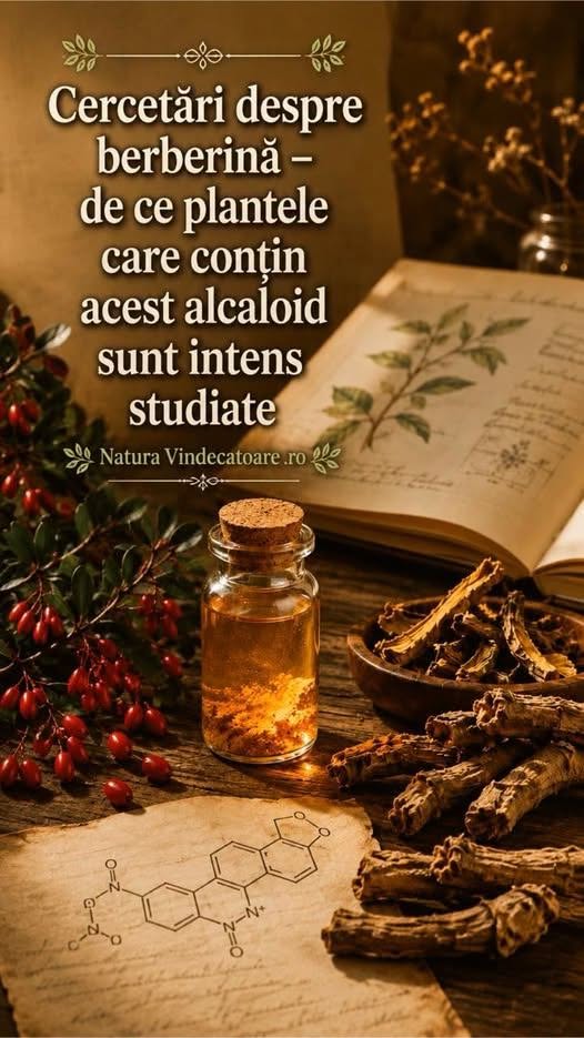 Cercetări despre berberină – de ce plantele care conțin acest alcaloid sunt intens studiate