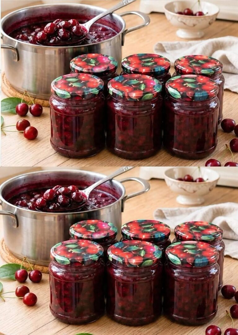Dulceață de vișine care iese întotdeauna densă și aromată: 