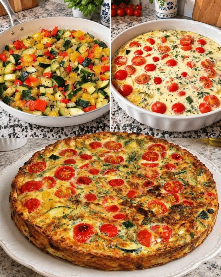 Quiche de legume fără aluat: ușor, delicat și plin de savoare.