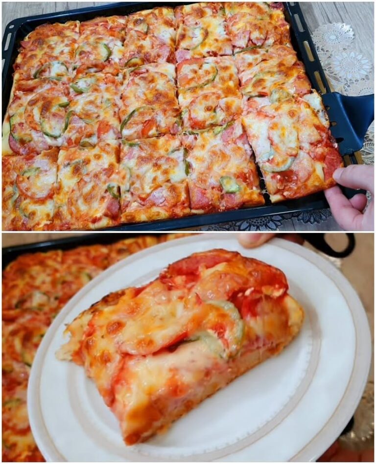 Pizza rapidă cu aluat pe bază de chefir