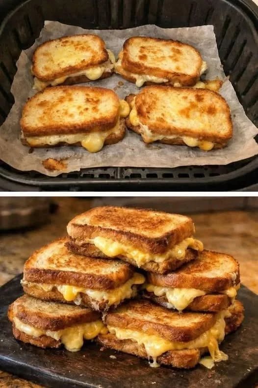 Sandwichuri cu brânză la grătar în friteuza cu aer: Rețeta perfectă