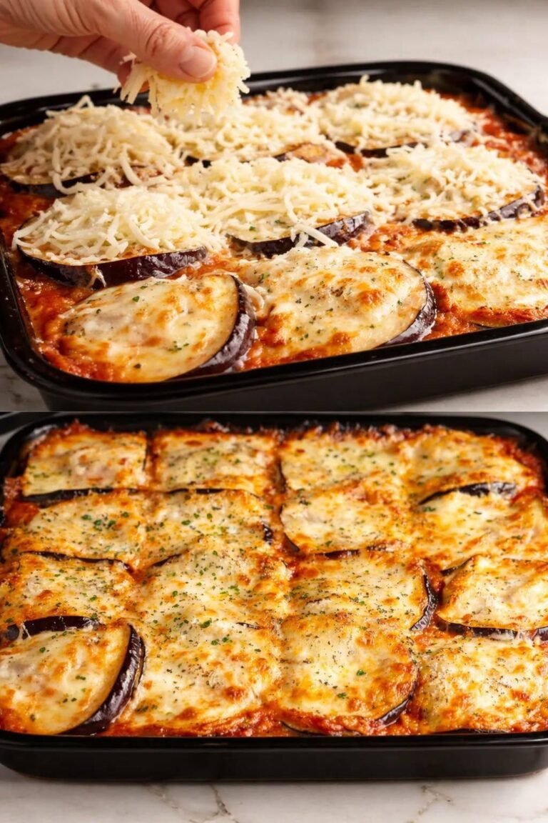 Sufleu de vinete la cuptor – fraged, aromat și gratinat cu brânză