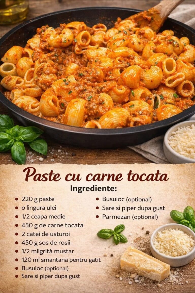 Am gasit o reteta excelenta pentru paste cu carne tocata- Ideala pentru un pranz sau cina