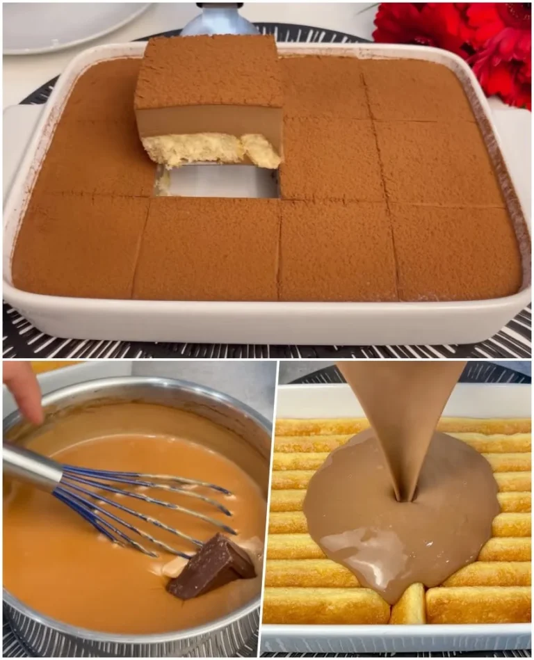 Desert cu pișcoturi și cremă de ciocolată, fără coacere