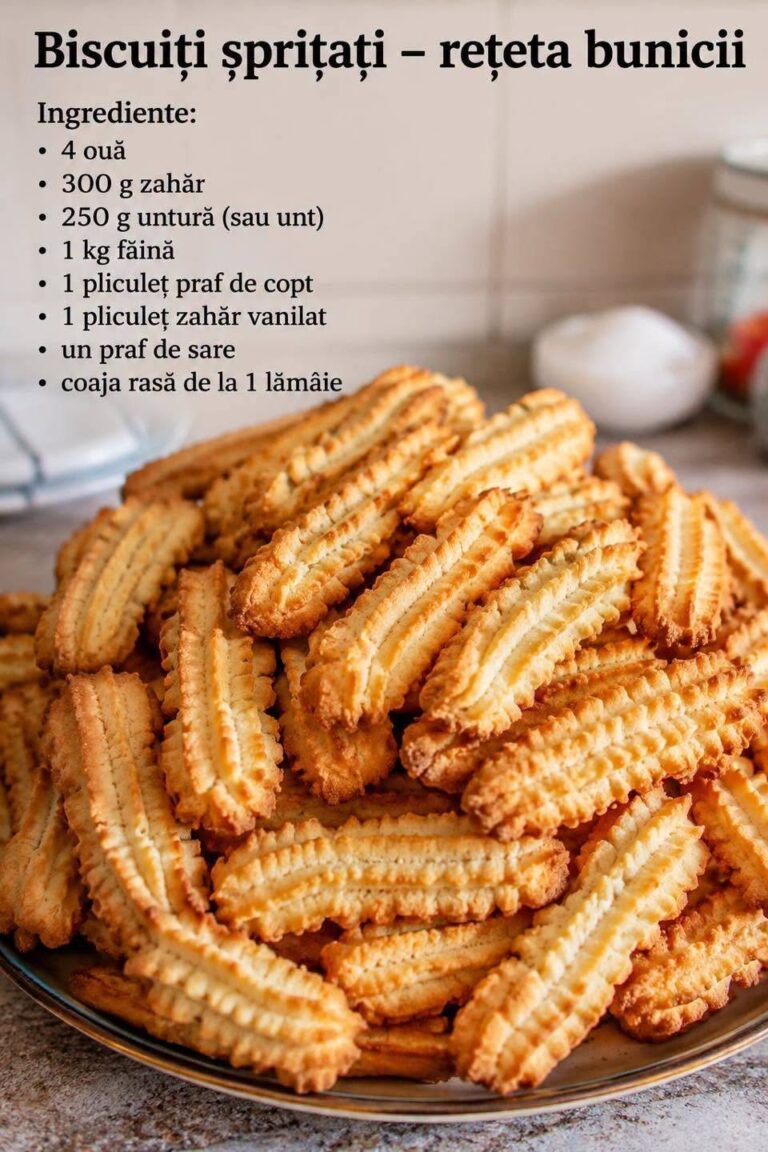 Biscuiți șprițați – rețeta bunicii