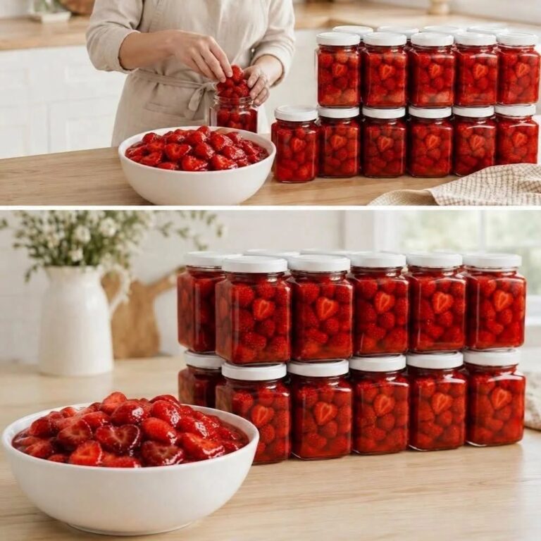 Dulceață de căpșuni „ca marmelada” — căpșuni întregi și un sirop gros, fin și aromat ca mierea!