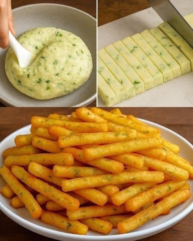 Batoane de brânză crocante