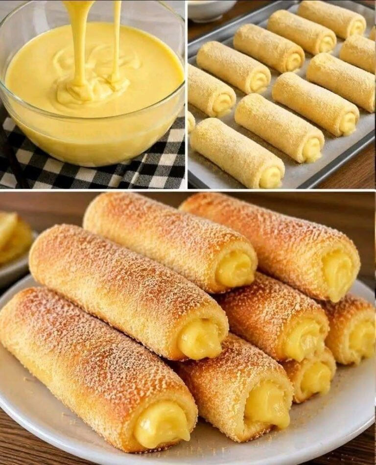 Chifle umplute cu cremă: crocante la exterior și delicioase în interior