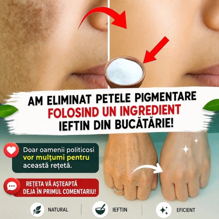 Am eliminat petele pigmentare folosind un ingredient ieftin din bucătărie!