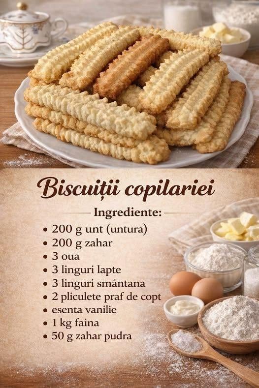 Cum faci Biscuiții Copilariei – Cine nu-și amintește de cel mai popular desert din copilarie