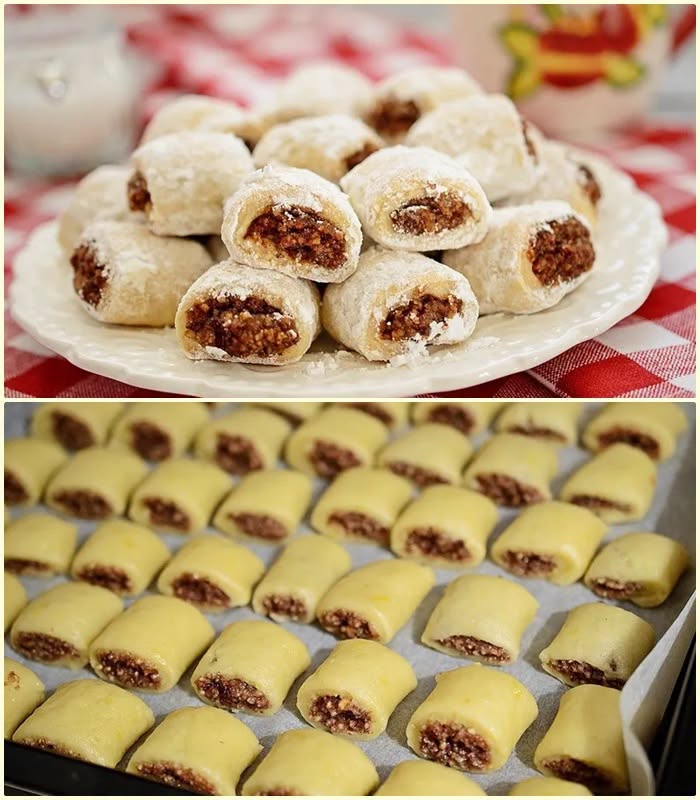 Fragede, aromate și cu umplutură delicioasă de gem și nucă 
