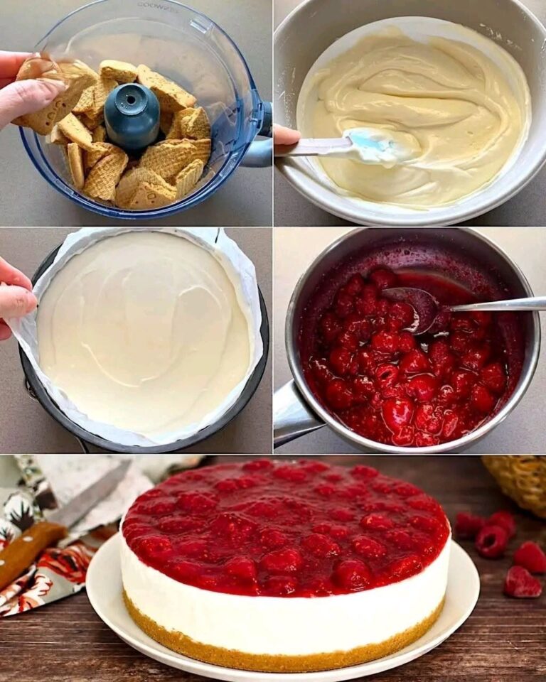 Cheesecake cu zmeură: Rețetă pas cu pas pentru desert fără coacere