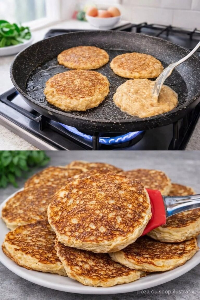  Clătite pufoase cu ovăz, mere și scorțișoară