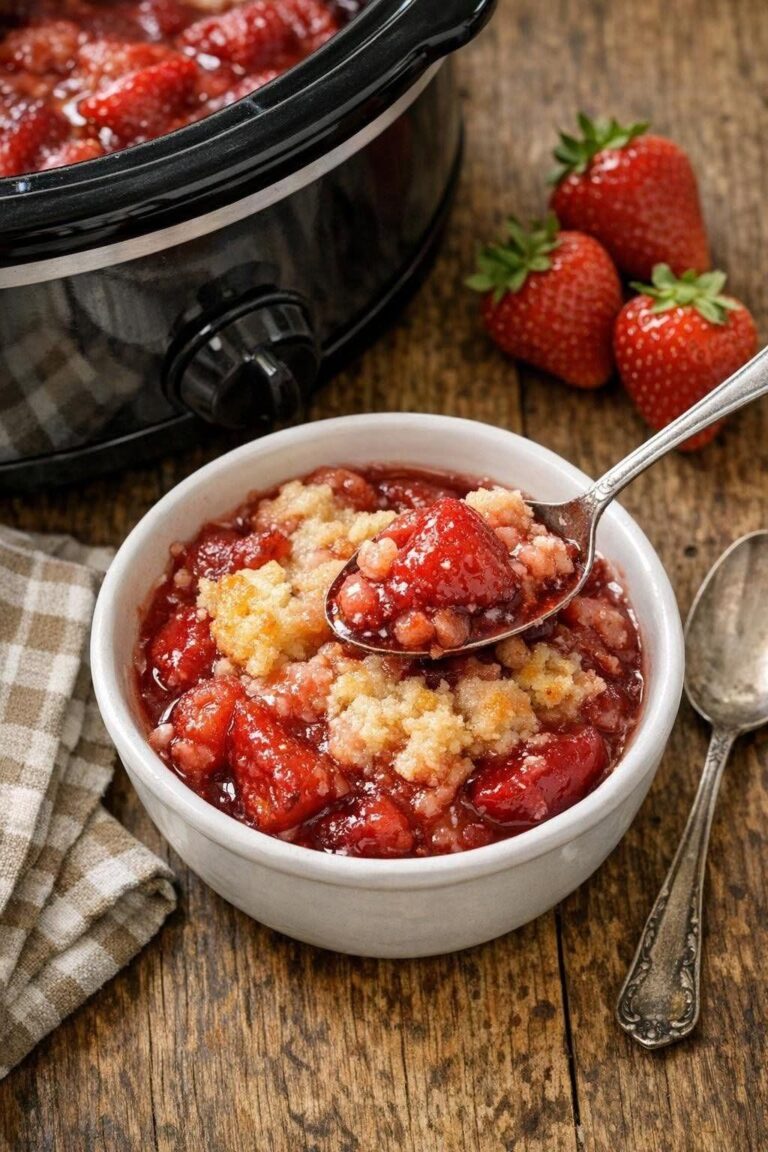 Pune jumătăți de căpșuni congelate în slow cooker și alte 2 produse de bază din bucătărie pentru un final dulce a