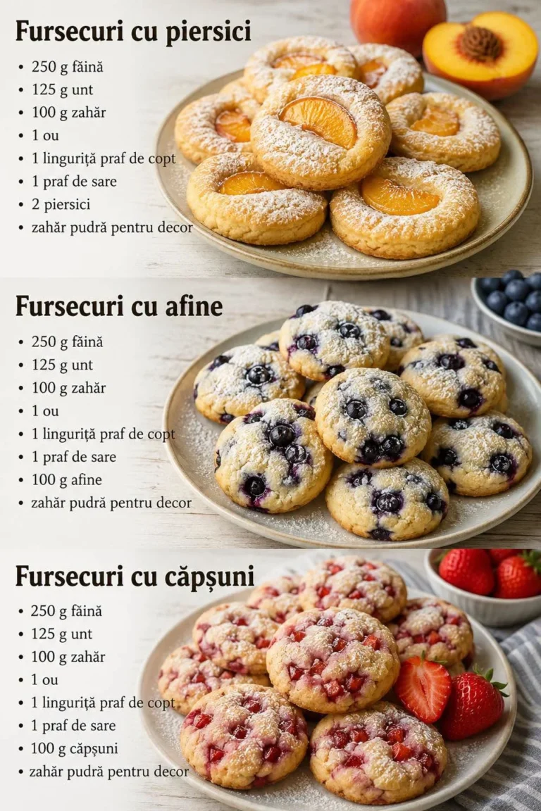 3 rețete de fursecuri cu fructe de sezon 🍓🫐🍑