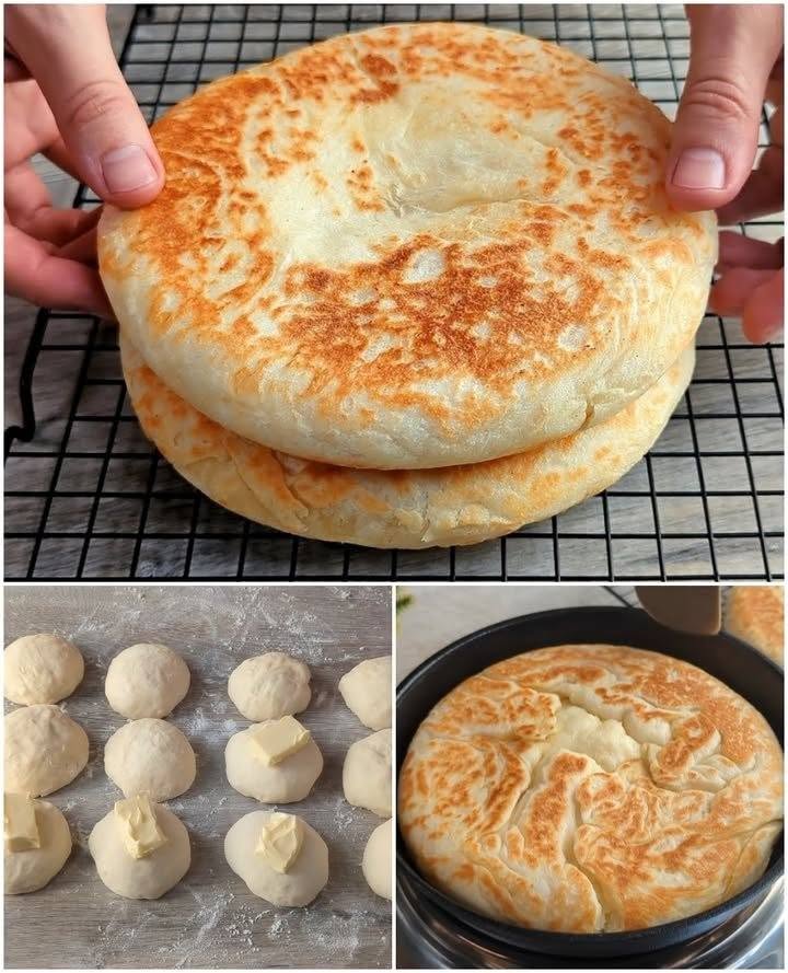 O rețetă delicioasă pentru Pâinici stratificate la tigaie