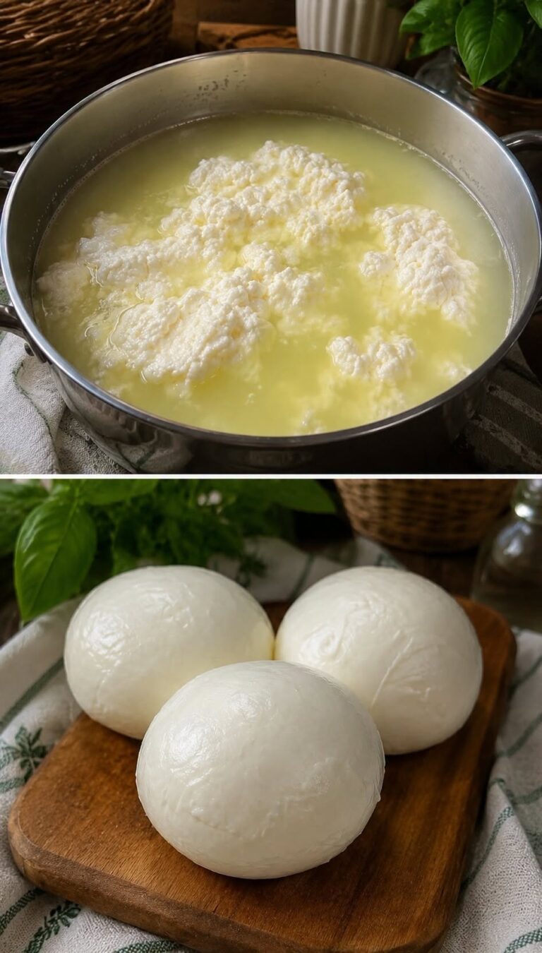 Mozzarella de casă fără enzime sau ferment