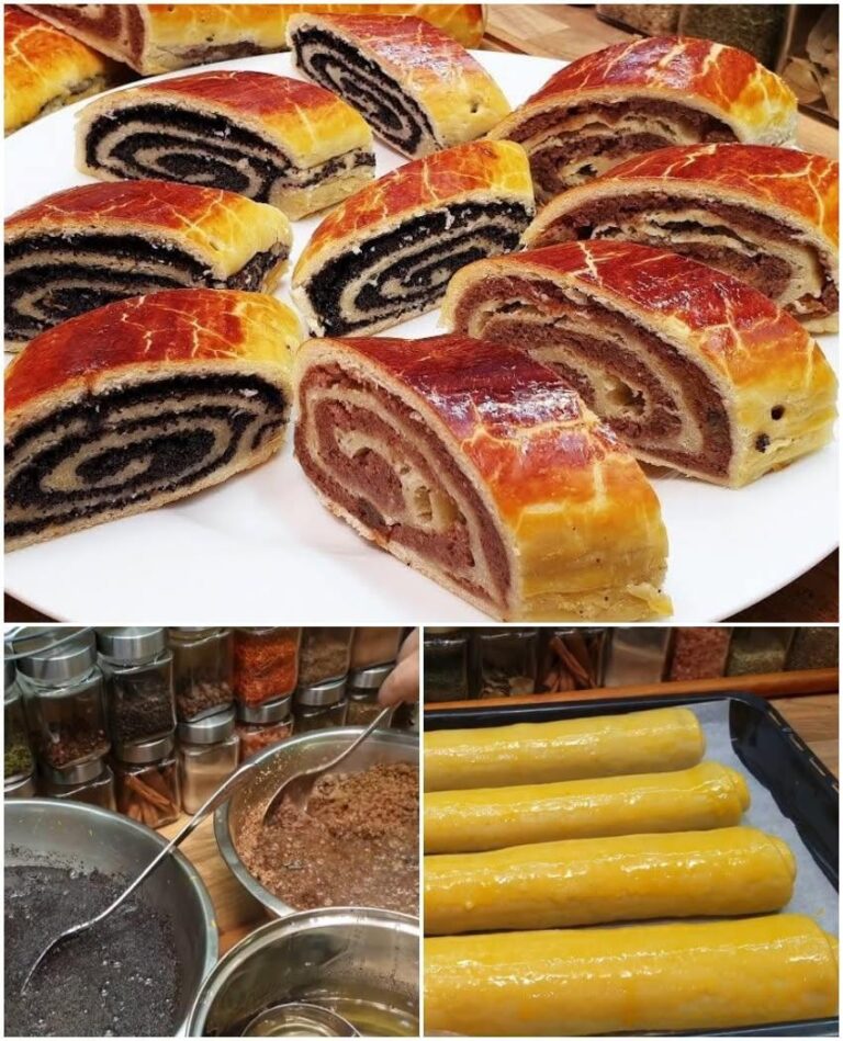 Baigli cu umplutură bogată de nucă sau mac Rețeta în comentarii