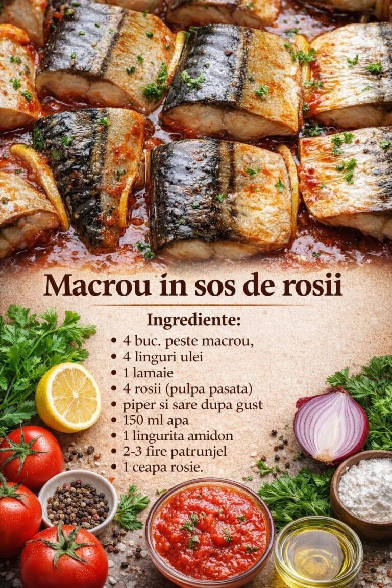 Cum se face deliciosul macrou in sos de rosii