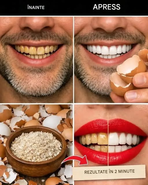 După 5 minute, culoarea galbenă a dinților se schimbă în alb sidefiu și strălucitor 🥚 – Metoda în primul comentariu